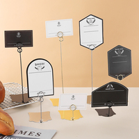 Clip publicitaire POP en métal pour gâteaux et pains, porte-étiquette de prix, support de présentation pour boulangerie et pâtisserie, porte-carte signalétique sur pied