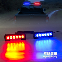 2LED-Stroboskop-Warnleuchtenbalken, Fahrzeug-Warnleuchte, gelb, rot, blau, weiß, Verkehrsleuchte