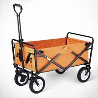 Chariot de camping pliable, léger, imperméable et durable, haute capacité de charge, personnalisable OEM, pour le shopping et l'utilisation industrielle