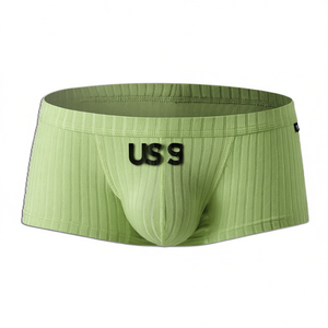 Calzoncillos de Hombre Us9, Cintura Baja, Rayados, Verdes, Talla XL, Ropa Interior Transpirable de Punto - Product Image 1