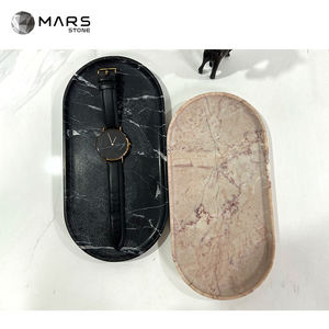 Décoration de la maison présentoir à bijoux durable plateau en marbre beau plateau de salle de bain en pierre de luxe <span class=keywords><strong>Dubai</strong></span> <span class=keywords><strong>Diner</strong></span> - Product Image 4