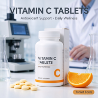 Comprimés de vitamine C, complément nutritionnel antioxydant quotidien halal