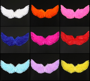 Ensemble de costume d'ailes d'ange en plumes pour enfants, jupe, couronne, baguette magique, accessoires de déguisement pour Halloween, carnaval, fête, cosplay - Product Image 5