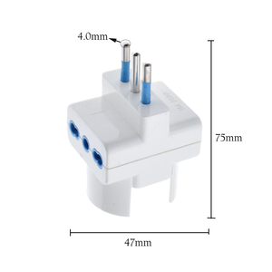 <span class=keywords><strong>Adaptateur</strong></span> <span class=keywords><strong>de</strong></span> <span class=keywords><strong>prise</strong></span> <span class=keywords><strong>de</strong></span> voyage pour l'Italie, 3 prises, <span class=keywords><strong>prise</strong></span> multiple, norme <span class=keywords><strong>italienne</strong></span>, 10A 250V - Product Image 5