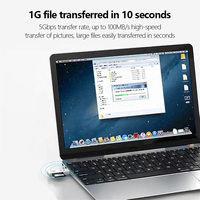 Lector de Tarjetas Externo USB 3.0 2 en 1 para Adaptador TF, Alta Velocidad, Multi Tarjeta, Plug and Play, Portátil para Laptop y PC