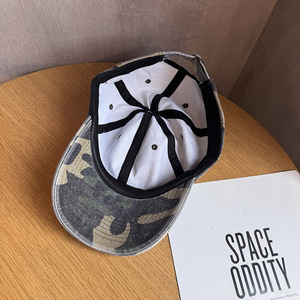 6 pannelli a tesa curva di alta qualità per personalizzare il Logo semplice cappello da papà in cotone con cappello da Baseball non strutturato lavato cappellini mimetici - Product Image 5