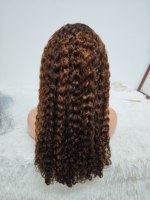 Promotion Letsfly 106$ Perruque en cheveux humains 100% naturels bouclés birmans, Lace Frontal 5x5, 26 pouces, Haute Qualité, Densité 250%, pour Femme