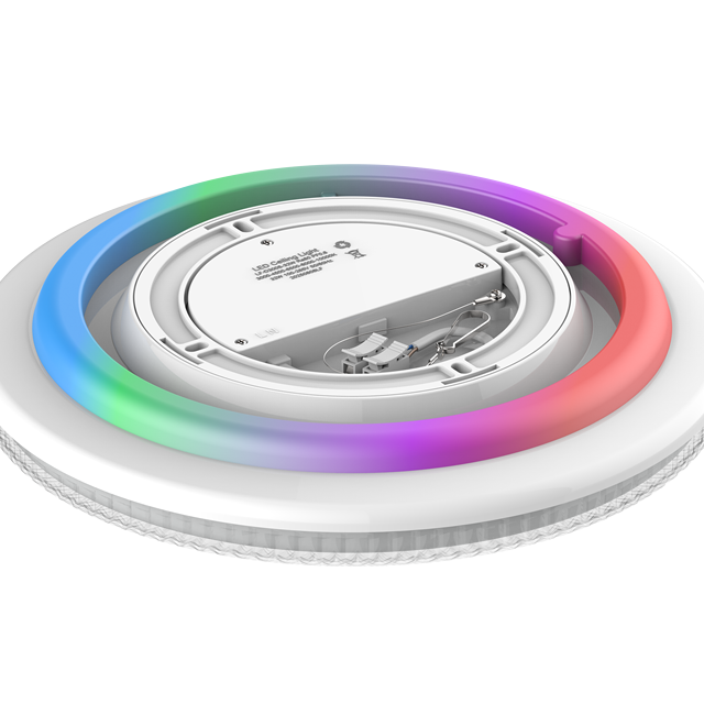 Ultra-thin Frameless Ceiling Light 3CCT+RGB Backlight(2.4G Remote) 24W, 32W, 40W, 50W