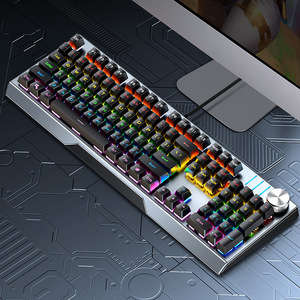 คีย์บอร์ดกลไก Skyloong Kb329 104 ปุ่ม ขนาดเต็ม RGB Backlit ป้องกันการกดผิดพลาด คีย์บอร์ดเกมมิ่งแบบมีสายสำหรับสำนักงาน - Product Image 1