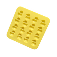 Moule en silicone 16 cavités en forme de canard pour chocolat, bonbons gélifiés et glaçons, échantillon gratuit usine 077