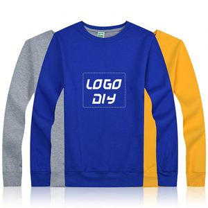 Suéter Deportivo de Cuello Redondo de Algodón, Camiseta Deportiva con Logotipo Personalizado, Sudadera Unisex de Estilo Urbano - Product Image 1