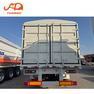 Remolque <span class=keywords><strong>de</strong></span> Carga con Vallas <span class=keywords><strong>de</strong></span> Acero <span class=keywords><strong>de</strong></span> 3 Ejes, Remolque para <span class=keywords><strong>Ganado</strong></span>, para Granos, Carbón, Productos Agrícolas a Granel - Product Image 2