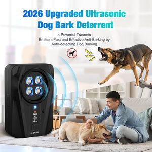 Dispositivo Disuasorio de Ladridos para Perros, 4 Transmisores Ultrasónicos, Alcance de 50 Pies, 3 Modos, Sistema Antiladridos Automático Recargable - Product Image 4