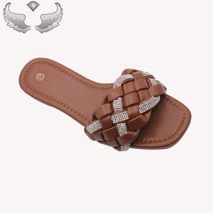 Sandalias y Chanclas de Mujer de Verano, Diseño Moderno, Casuales, con Pedrería, Cómodas para la Playa, MOQ Bajo para Prueba, Sandales Femme - Product Image 4