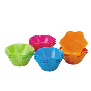 ชุดถ้วยไอศกรีมพลาสติกแบบนำกลับมาใช้ได้3ชิ้น,ถ้วยน้ำแข็งผิวเกล็ดแก้วไม่แตก - Product Image 1