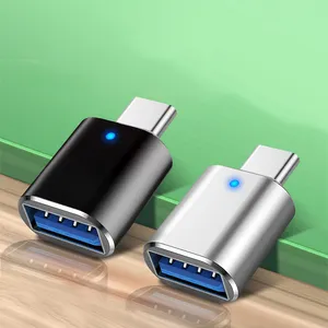 LED USB3.0-Cタイプアダプター急速充電データ転送OTGアダプター