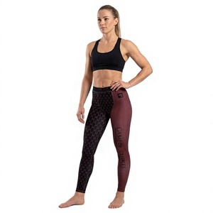 Vêtements de sport MMA Rashguard Leggings de compression ajustés Surfing Muay Thai Tenue de sport Entraînement Gym Unisexe Spandex Respirant - Product Image 1