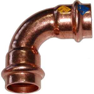 Curva de cobre prensado hembra/hembra de 90 °, 18x18 para fontanería, varios Sizes-10mm, 12mm, 14mm, 20mm, 30mm, 50mm, caja de soldadura de plástico de hierro PP - Product Image 1