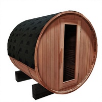 Ruang Sauna Uap Kering Luar Ruangan Terbaik dengan Tungku dan Batu