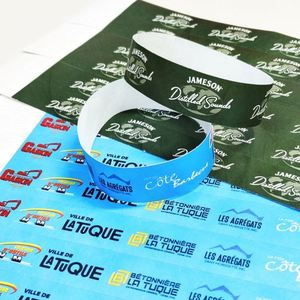 Pulseras de Papel Tyvek Personalizadas para Festivales, Conciertos, Ferias, Ferias Comerciales, Grupos Turísticos, Parques de Atracciones, Campamentos, Resistentes al Agua - Product Image 5