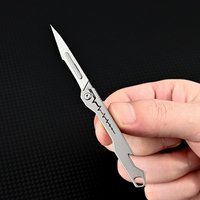 Mini couteau utilitaire de poche porte-clés en titane couteau pliant de poche
