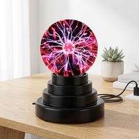 Boule de plasma sphérique interactive décorative OEM ODM en gros pour comptoir de café, stand de salon professionnel, éclairage d'ambiance