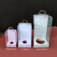 Boîte en plastique PVC PET carrée transparente personnalisée, boîte d'emballage cadeau imperméable en papier