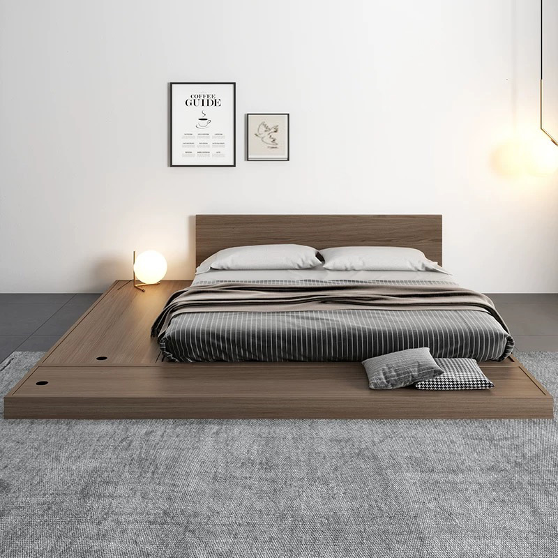 solid wood japanese bed
