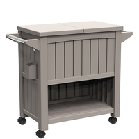 Chariot de service en polypropylène, dispositif de divertissement en plein air, pour le jardin, table pour barbecue