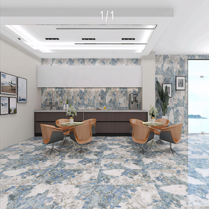 Piastrella <span class=keywords><strong>in</strong></span> Porcellana Smaltata Rosa Classica Moderna 600x1200mm, Design Marmo Lucido per Bagno, Stile Europeo HUANAI - Product Image 6