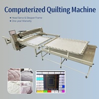 Machine à coudre matelassée informatisée à bras long et à aiguille unique de haute qualité, avec fonction de motif automatique, pour la production de couettes