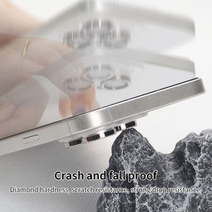 Paillettes colorées diamant Bling téléphone portable verre trempé Film Len protecteur avec plaque de localisation facile à installer pour iPhone <span class=keywords><strong>Samsung</strong></span> - Product Image 3