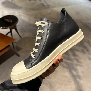 Chaussures de sport de luxe de haute qualité, design talon, en cuir, baskets décontractées pour hommes et femmes, chaussures de skate personnalisées - Product Image 1