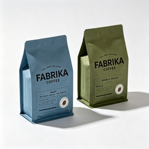Custom Logo Sustainable <b>PLA</b> Coated Biodegradable Kraft Paper Bag Compostable Food Pouch for Tea Matcha Powder Packaging - Product Image 3