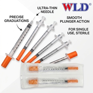 Jeringas desechables de seguridad estéril de grado médico Jeringas de <span class=keywords><strong>insulina</strong></span> con agujas - Product Image 2