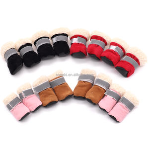 <span class=keywords><strong>2025</strong></span> теплые и дышащие противоскользящие туфли для собак с водонепроницаемой мягкой подошвой утолщенные накидки для ног из полиуретанового хлопка - Product Image 6