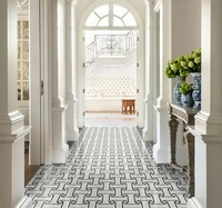 Mosaïque murale décorative de style rétro élégant SUBEI pour hôtel, villa, hall d'entrée, mosaïque de sol, briques de mosaïque, mosaïque de marbre naturel