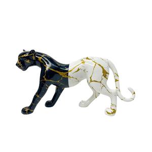 Nueva Escultura Creativa Moderna y Colorida de Leopardo con Lazo en la Espalda, Escultura de Resina Epoxi para Decoración del Hogar, Vinoteca, Sala de Estar, Estudio, Regalo - Product Image 5