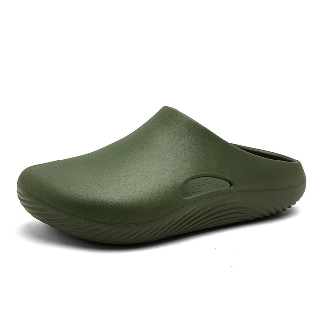 New Summer Outdoor Men's Closed-toe EVA Thick Soles Non-slip Versatile Comfortable Simple Trendy Sandals Clogs
