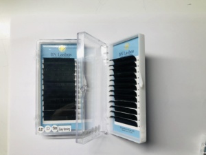 Extensiones de Pestañas Mega Volumen Hechas a Mano, 12 y 16 Líneas, Fibra Sintética, Naturales, Largas, Fáciles de Abanicar, 15mm de Largo, Personalizables - Product Image 2