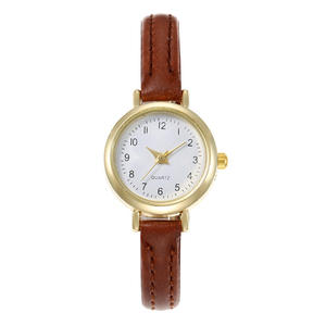 Esfera minimalista y ultra pequeña de estilo <span class=keywords><strong>academia</strong></span> de comercio exterior de gran venta, Correa fina retro y artística, reloj compacto - Product Image 1