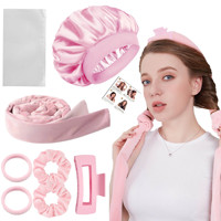 Kit Cadeau de Bigoudis en Satin de Luxe Sans Chaleur pour Boucler les Cheveux la Nuit – Outil de Coiffure Sans Chaleur OEM ODM