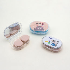 Sevimli Şeker Yeşili Mini Seyahat Taşınabilir Kontakt <span class=keywords><strong>Lens</strong></span> Kutusu Yeni Tasarım Kontakt Lensler Gözler Toptan Paketleme Kutuları - Product Image 2