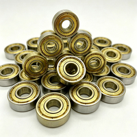 Roulements de patins à roulettes en céramique dorés ILQ 11 PRO 608Z, lot de 16, haute vitesse, avec boîtier métallique