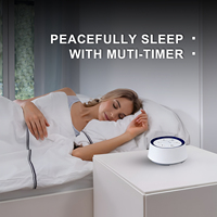 Appareil de sonothérapie pour un sommeil paisible en voyage, avec batterie rechargeable, minuterie d'arrêt automatique et personnalisation de votre routine de sommeil
