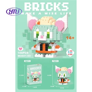 Venta al por mayor DIY <span class=keywords><strong>Mini</strong></span> personaje de dibujos animados figura de ladrillo rompecabezas juguetes niños regalos educativos juegos de bloques de construcción - Product Image 6