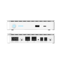 Mini DC UPS untuk Router WiFi dan Kamera CCTV, Catu Daya Cadangan Komputer Fase Tunggal 5V/9V/12V/24V, Baterai Lithium 10400mAh