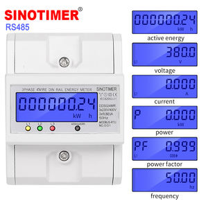 Compteur d'énergie électronique multifonctionnel SINOTIMER DDS024MR RS485 Modbus 3 phases 4 fils, wattmètre, consommation électrique, AC 50Hz - Product Image 1