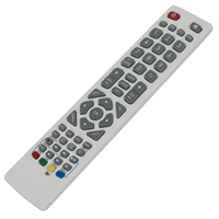 SHWRMC0105 Control remoto de repuesto Código fijo Infrarrojo Plata y negro 2 AAA Batería para Aquos LCD LED 3D HD Smart TV