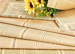 Papier d'emballage kraft brun pour bouquet de fleurs fraîches, papier d'emballage pour cadeaux, vente chaude. - Product Image 4